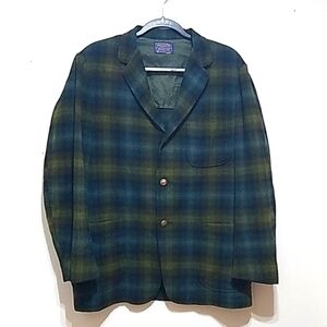 Pendleton Men's Vintage Plaid Wool Blazer